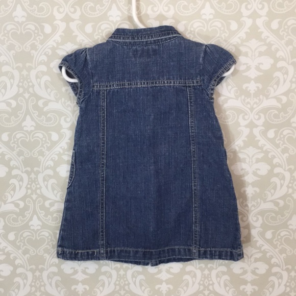 {Genuine Baby by Oshkosh} 9 Mo Denim Dress - Picture 2 of 4